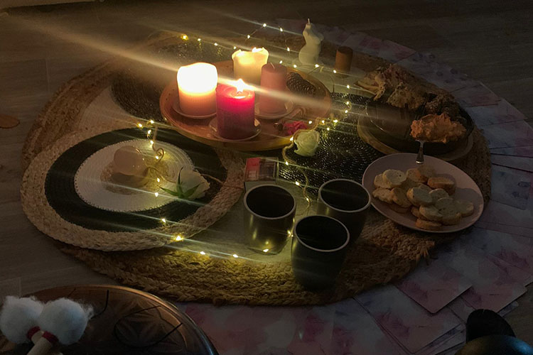 Photo d'un soin rebozo dans le Gard